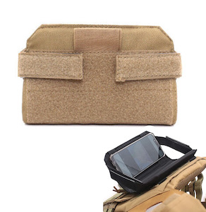 Hobby equipment and supply: Tactical Map Mobile Phone holder Molle pouch -Tan