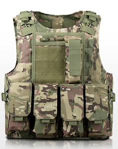 Hobby equipment and supply: Airsoft Tactical Military Vest - CP