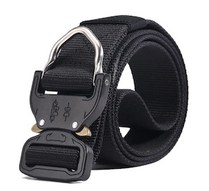 Tactical 4.3 Metal Clip 600D Belt - Black