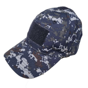 Hobby equipment and supply: TACTICAL CAMO CAP VELCRO - Digi Navy