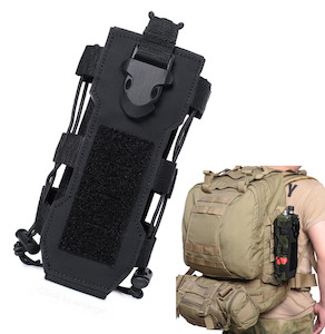 Molle Water Bottle pouch holder / Radio Holder - Black