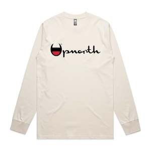 Clothing: Champ UpNorth Long Sleeve (Ecru and Black)