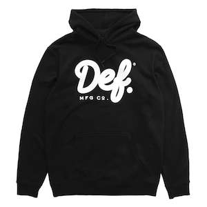 Clothing: Def Signature Hood - Black (Heavy-weight)