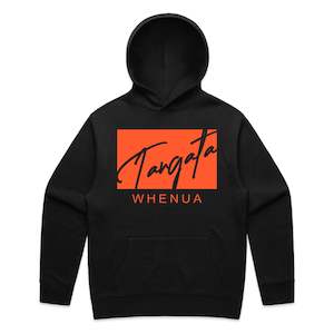 Tangata Whnua 2.0 Relax Hood (Black and Coral Orange)