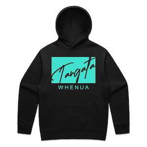 Tangata Whnua 2.0 Relax Hood (Black and Turquoise Blue)