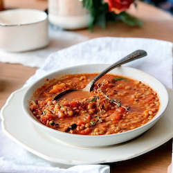 Specialised food: French Lentil and Tomato Passata Soup