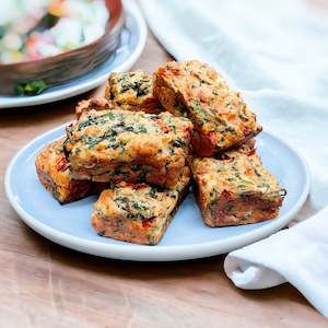 Specialised food: Spinach, feta & red pepper mini loaf