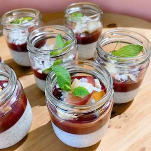 Little coconut chia pots