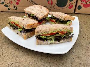 Specialised food: Pea + feta smash sandwich (VEGE)