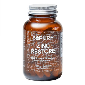 Health supplement: BePure Zinc Restore 60 Capsules