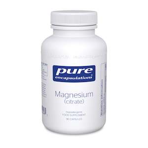 Health supplement: Pure Encapsulations Magnesium (citrate)