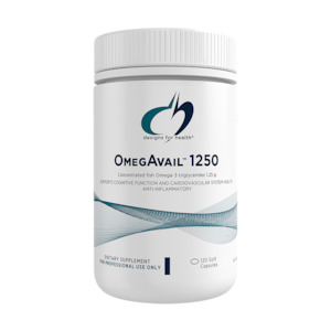 Health supplement: Designs for Health OmegAvail 1250 120 Caps