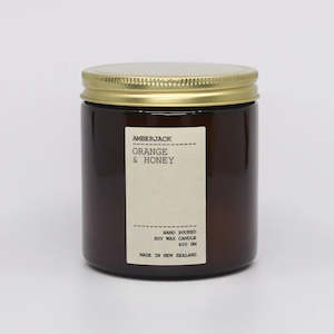 Health supplement: Amberjack Orange & Honey Candle