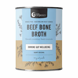 Health supplement: Nutra Organics Beef Bone Broth Original 125g