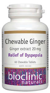 Bioclinic Naturals Chewable Ginger 60s