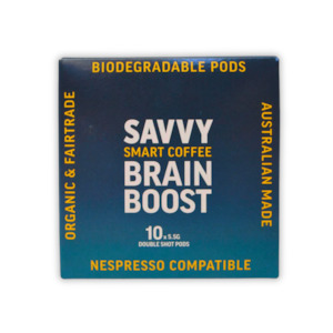 Savvy Brain Boost Coffee Pods (10 Double Shot Pods)