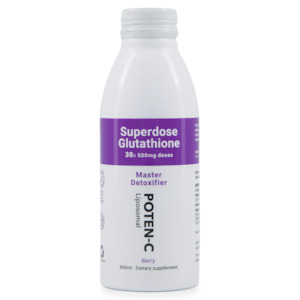 Health supplement: Poten-C Superdose Liposomal Glutathione - 450ml