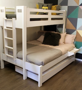 Furniture: Devon Trio Bunk Bed End Entry