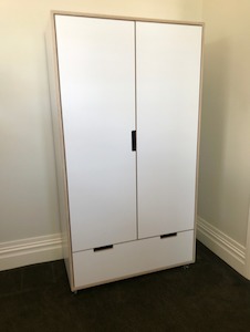 Devon HPL PLY Wardrobe With Drawer & Internal Shelves