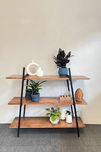 Solid Pine Wood Standing Shelving Unit