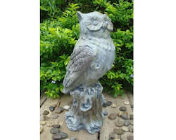 Gift: OWL ON TREE STATUE 54CMH