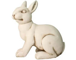 Gift: FIBRE CLAY RABBIT STATUE 40CM