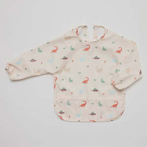 Over The Dandelions Longsleeved Waterproof Bib -  Dinosaur