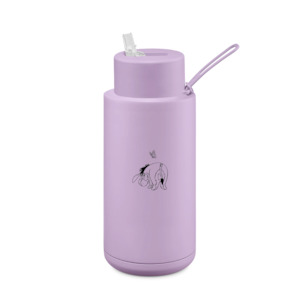 Frank Green 34OZ (1L) Ceramic Reusable Bottle w Straw Lid - Disney Lilac Eeyore