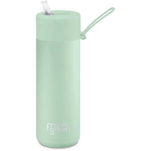 Frank Green 20OZ (595ml) Ceramic Reusable Bottle w Straw Lid - Mint Gelato