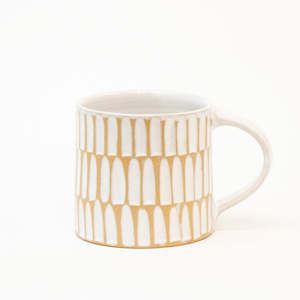 White Stoneware Mug