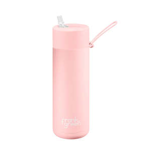 Frank Green 20oz (595ml) Ceramic Reusable Bottle w Straw Lid - Blushed