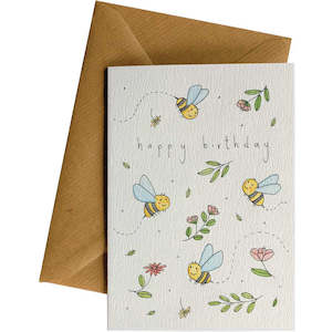 Little Difference Gift Card - Happy Birthday Bees