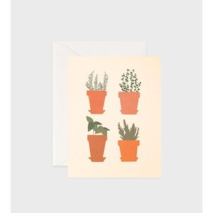 Father Rabbit Stationery - Herb Pots