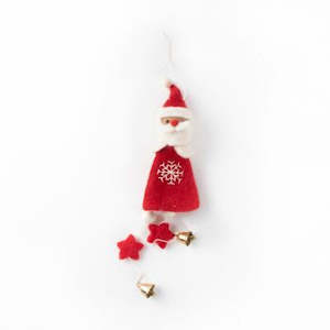 Felted Santa - Tree Decoration