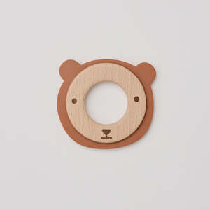 Over The Dandelions - Bailey The Bear Teether Wood & Silicone