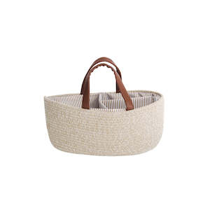 Nestling Nappy Caddy - Dark Natural Melange