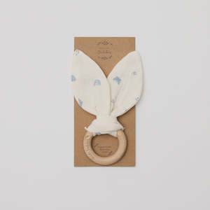 Over The Dandelions Organic Bunny Ears Teether - Enchanted Garden