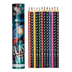 Coloured Pencils 12 Pack - Rocket Urban Stock New Zealand