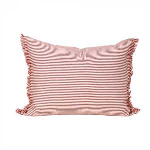 Homewares: Abby Stripe Cushion 40x50cm - Terracotta Urban Stock New Zealand