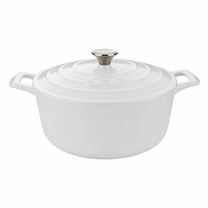 Cast Iron Round Casserole - White 28cm Urban Stock New Zealand