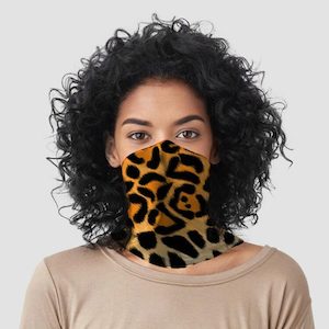 Neck Scarf Bandana Face Cover – Leopard Animal Print Urban Stock New Zealand