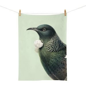 Tea Towel - Hushed Green Tui Urban Stock New Zealand