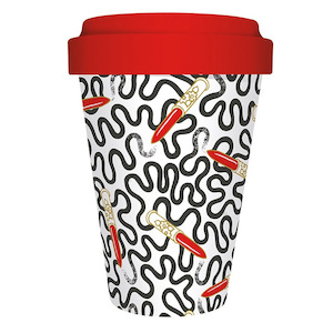 Zandra Rhodes Lipstick Wiggle Reusable Bamboo Travel Mug Urban Stock New Zealand