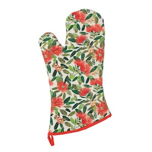 Pohutukawa Print Oven Mitt Urban Stock New Zealand