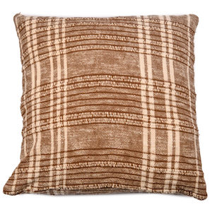 Heavy Check Cushion 60x60cm - Earth Urban Stock New Zealand