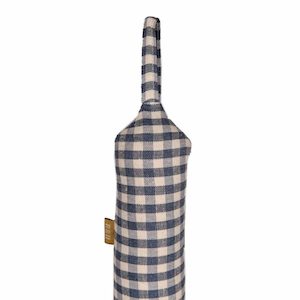 Gingham Draught Stopper Slim - Blueberry Urban Stock New Zealand