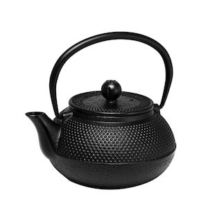 Homewares: Hobnail Cast Iron Teapot - 600ml - Black Urban Stock New Zealand