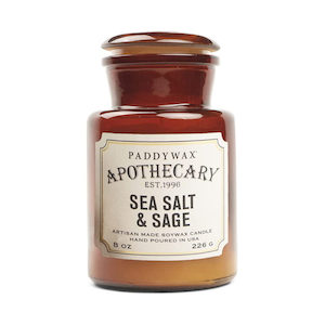 Apothecary Glass Candle - Sea Salt & Sage Urban Stock New Zealand