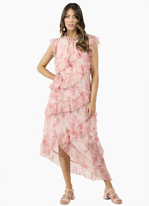 Drama The Label Freya Dress - Pink Marble