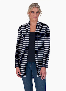 Vassalli Merino Longline Relaxed Cardi - Ink